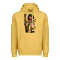 Antique Gold love melanin Premium Hoodie - texasbilliewilder