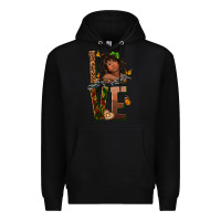 Black love melanin Premium Hoodie - texasbilliewilder