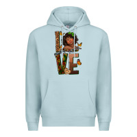 Blue Mist love melanin Premium Hoodie - texasbilliewilder