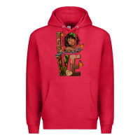 Cardinal love melanin Premium Hoodie - texasbilliewilder