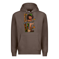 Coffee love melanin Premium Hoodie - texasbilliewilder