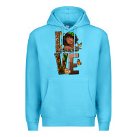 Ocean Blue love melanin Premium Hoodie - texasbilliewilder