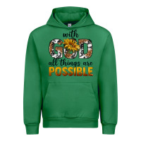 Emerald with god al things ara possible Urban Hoodie - texasbilliewilder