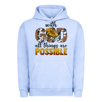 Pigment Grape Ice with god al things ara possible Urban Hoodie - texasbilliewilder