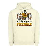 Pigment Pistachio with god al things ara possible Urban Hoodie - texasbilliewilder