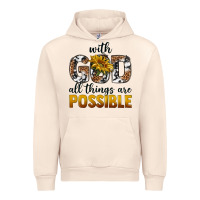 Sandshell with god al things ara possible Urban Hoodie - texasbilliewilder