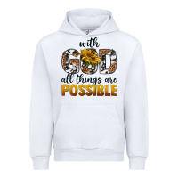 White with god al things ara possible Urban Hoodie - texasbilliewilder