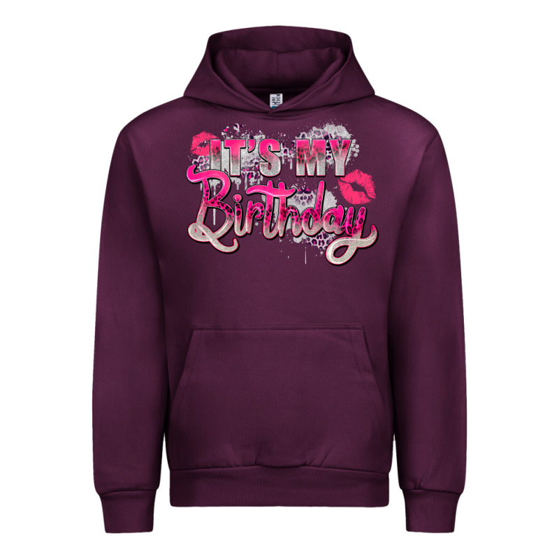 Pink It's My Birthday Urban Hoodie by Zillion Design Studio | Teevron
