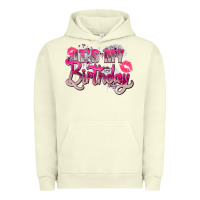 Pigment Pistachio pink it's my birthday Urban Hoodie - Zillion Design Studio