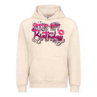 Sandshell pink it's my birthday Urban Hoodie - Zillion Design Studio