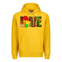 Lemon love melanin with african map Premium Hoodie - texasbilliewilder