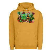 Pigment Peanut Butter christmas trees with football Urban Hoodie - Zillion Design Studio