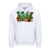 White christmas trees with football Urban Hoodie - Zillion Design Studio