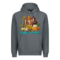 Rock Happy Fall Y'all Longhorn Cow Premium Hoodie - RanaPortraitStore