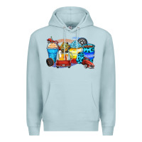 Blue Mist truck coffee cups Premium Hoodie - Zillion Design Studio
