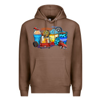 Chestnut truck coffee cups Premium Hoodie - Zillion Design Studio