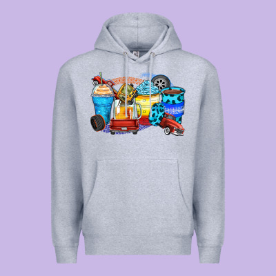 Truck Coffee Cups Premium Hoodie Designed By Zillion Design Studio