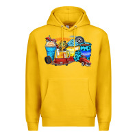 Lemon truck coffee cups Premium Hoodie - Zillion Design Studio