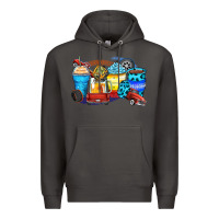 Smoke truck coffee cups Premium Hoodie - Zillion Design Studio