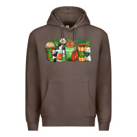 Coffee panda coffee cups Premium Hoodie - Zillion Design Studio