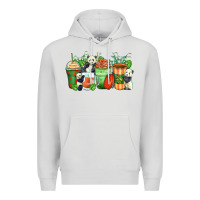Dove Grey panda coffee cups Premium Hoodie - Zillion Design Studio