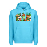 Ocean Blue panda coffee cups Premium Hoodie - Zillion Design Studio