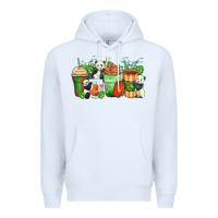 White panda coffee cups Premium Hoodie - Zillion Design Studio