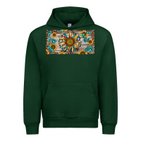Forest Green western sunflower and gemstone license plate Urban Hoodie - RanaPortraitStore