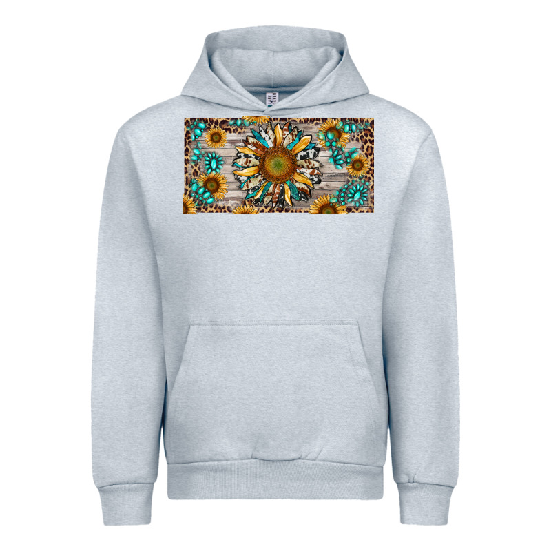 Western Sunflower And Gemstone License Plate Urban Hoodie by RanaPortraitStore | Teevron
