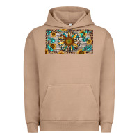Pigment Burro western sunflower and gemstone license plate Urban Hoodie - RanaPortraitStore