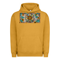 Pigment Peanut Butter western sunflower and gemstone license plate Urban Hoodie - RanaPortraitStore