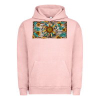 Pigment Salmon western sunflower and gemstone license plate Urban Hoodie - RanaPortraitStore