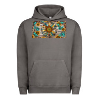 Pigment Tornado western sunflower and gemstone license plate Urban Hoodie - RanaPortraitStore