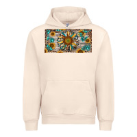 Sandshell western sunflower and gemstone license plate Urban Hoodie - RanaPortraitStore