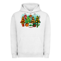 Pigment Lunar Rock christmas trees with basketball Urban Hoodie - Zillion Design Studio
