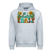 Heather Grey beautiful crazy Urban Hoodie - texasbilliewilder