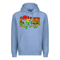 Colony Blue love my roots juneteenth Premium Hoodie - texasbilliewilder