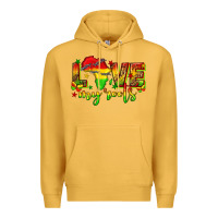 Mustard love my roots juneteenth Premium Hoodie - texasbilliewilder