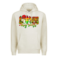Oatmeal Heather love my roots juneteenth Premium Hoodie - texasbilliewilder