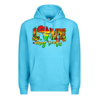 Ocean Blue love my roots juneteenth Premium Hoodie - texasbilliewilder