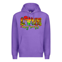 Purple love my roots juneteenth Premium Hoodie - texasbilliewilder