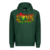 Sports Green love my roots juneteenth Premium Hoodie - texasbilliewilder