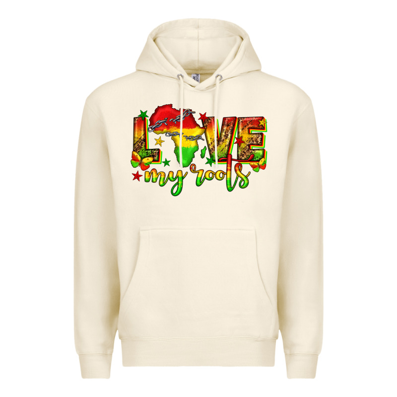 Love My Roots Juneteenth Premium Hoodie by texasbilliewilder | Teevron