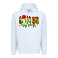 White love my roots juneteenth Premium Hoodie - texasbilliewilder