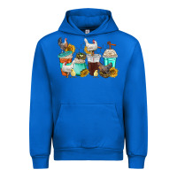 Cobalt chicken coffee cups Urban Hoodie - texasbilliewilder
