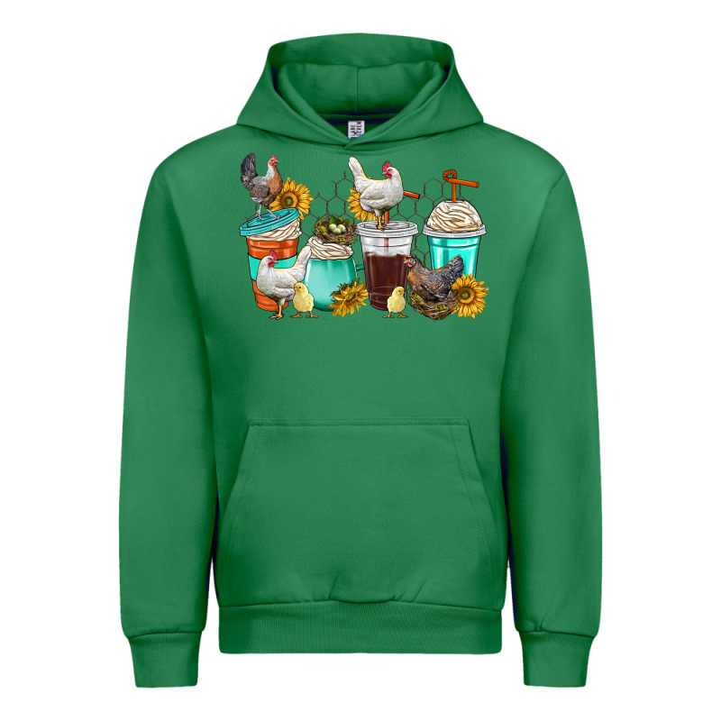 Chicken Coffee Cups Urban Hoodie by texasbilliewilder | Teevron