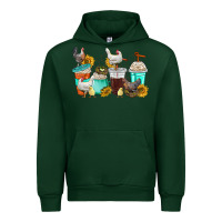 Forest Green chicken coffee cups Urban Hoodie - texasbilliewilder