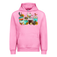 Fuchsia Pink chicken coffee cups Urban Hoodie - texasbilliewilder