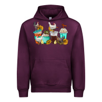 Mauve Wine chicken coffee cups Urban Hoodie - texasbilliewilder
