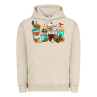 Pigment French Oak chicken coffee cups Urban Hoodie - texasbilliewilder
